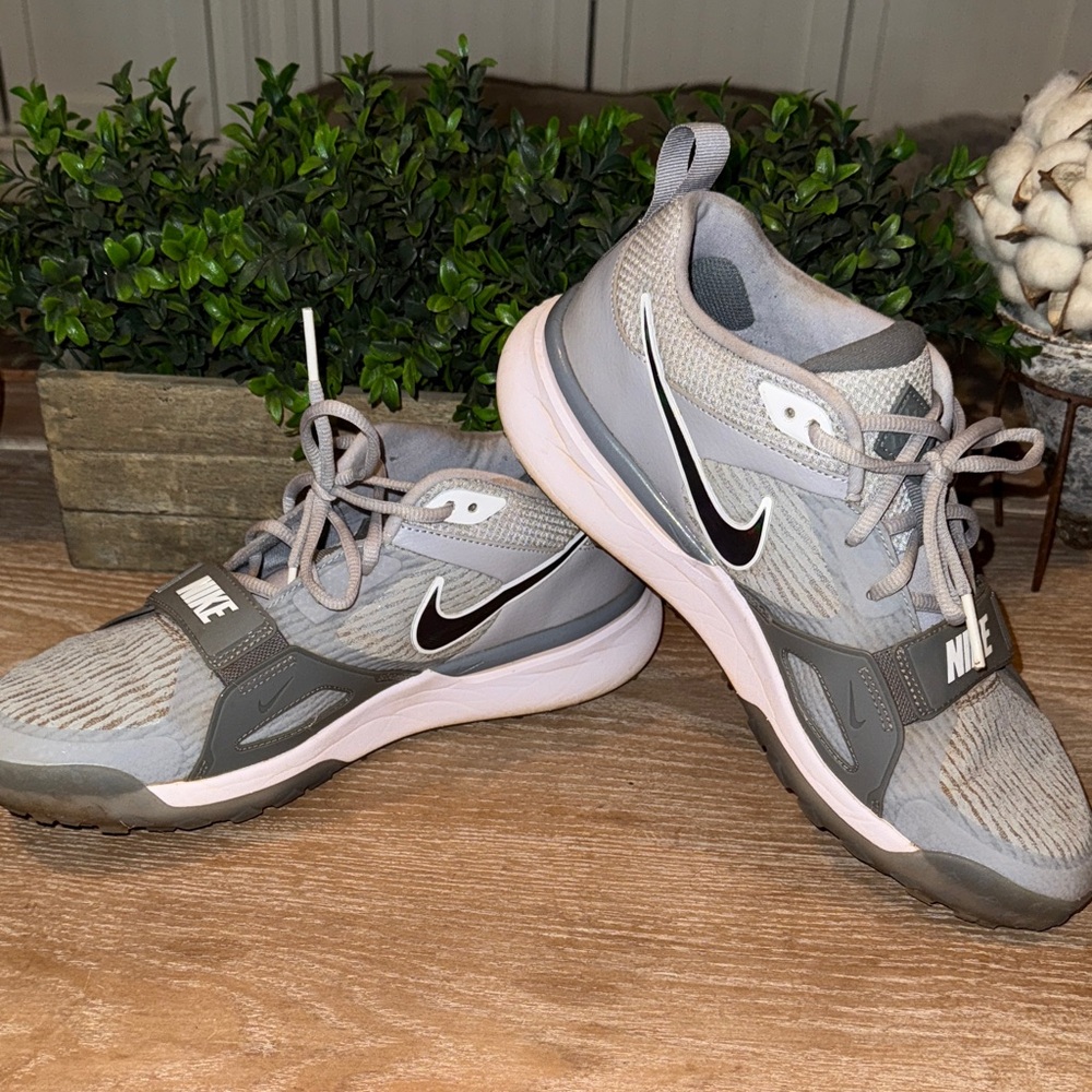 Nike Gray and White Men’s Training Sneakers